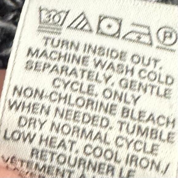 Victoria's Secret Sweater Womens M Blue Mock Neck Long Sleeve 100% Cotton Chunky - Picture 8 of 8